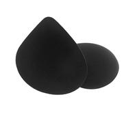 F Fityle 2 Stück Damen-BH-Einlagen, Brust-Cups, weiche Bademode, Yoga-BH, Dessous-Zubehör, Schwamm-Pads, Brust-Cups für Damen, Schwarz