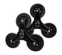 F Fityle 2 Stück Einkaufskorb Räder Ersatz Gummirad Drehrad Metallrahmen Faltbar Ersetzt Alte Räder für Haushaltswagen Einkauf