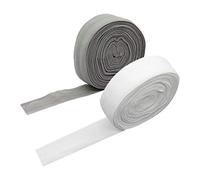 F Fityle 2 Stück Gummiband 20mm Breit, 2 Stück Breites Gummiband Nähen Elastisches Band zum Nähen und Haushalt DIY Handwerk, 10 m Gummilitze