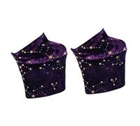 F Fityle 2 Stück Schoner für Pole-Dance-Schuhe, Samt-Schutzüberzüge für 20 cm hohe Absätze, einfache Montage, Kostümzubehör, Purple M