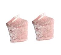 F Fityle 2 Stück Schoner für Pole-Dance-Schuhe, Samt-Schutzüberzüge für 20 cm hohe Absätze, einfache Montage, Kostümzubehör, Rosa Xxl