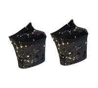 F Fityle 2 Stück Schoner für Pole-Dance-Schuhe, Samt-Schutzüberzüge für 20 cm hohe Absätze, einfache Montage, Kostümzubehör, Schwarz Xxl