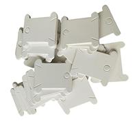 F Fityle 200Pcs Wickelkarten für Stickgarn, Plastikseide Bobbins Thread Card, Kreuzstich Thread Organizer, Spule Stickerei Spulen, Garnspulen Stickgarn für DIY Craft Sewing Storage Kreuzstich, Grau