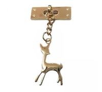 F Fityle 2X Legierung Deer Anhänger Schlüsselbund Schlüsselbund Kleidung Handtasche Koffer DIY Zubehör