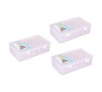 F Fityle 3X 42-Fach Nähfadenhalter für Fadenspulen, Leere Aufbewahrungsbox, Fadenaufbewahrungsbox, Fadenkreuz-Spulenbox aus Kunststoff