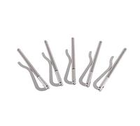 F Fityle 5pcs Geldscheinklammer Geldclip mit Feder aus aus aus, Silber