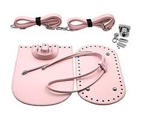 F Fityle 7 /Satz Tasche-Zubehör: Einlegeboden Taschenseiten mit Taschenriemen Zum Häkeln für Handtaschen Damentaschen, Rosa