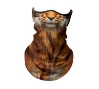 F Fityle Bandana-Gesichtsmaske mit Ohrschlaufen, Halstuch, Gesichtsmaske, Schal, Gesichtsbedeckung für Männer und Frauen, Tiger