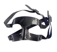 F Fityle Basketballmaske Gesichtsnasenschutz Fußballmaske mit Polsterung Nasenschutz Sportmaske Gesichtsschutzabdeckung für Training Fußball Fußball, Half Face 2 Schnallen