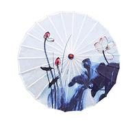 F Fityle Chinesischer Papierschirm Stoff, Geölter Papierschirm, Japanischen Papier Regenschirm, Handgemachte Chinesischer Geölter Ölpapier Regenschirm für Kostüme Musikfestivals Fotografie, Stil a