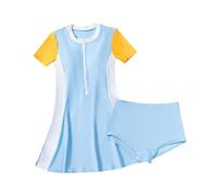 F Fityle Damen Badeanzug Bikini Zweiteiliger Rashguard für Reisen Strand Schwimmen Lady, XXL