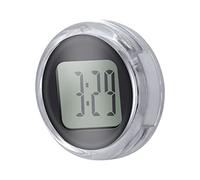 F Fityle Digitaluhr Mini Wasserdicht für Motorrad, Digital Uhr Stick-On, Elektronische Uhr Zum Aufkleben, Motorrad Lenkeruhr Zeitanzeige für Fahrrad Motorrad SUV Verschiedene Modelle, Schwarz