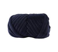 F Fityle Grobstrickgarn, Armstrickgarn, Länge 1574,80 Zoll, Strick-Jumbo-Schlauchgarn, sperriges Garn für Kissen, Schals, Häkeln, Teppichherstellung, Hüte, Dunkelblau