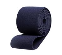 F Fityle Gummiband zum Schneidern, Nähbänder Gurtband 16m Lang, 4cm Breit, Elastisches Breites Band zum Nähen, Flache Elastische Bänder, Nähbänder Gurtband für Schneidern, Nähzubehör, Dunkelblau
