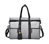 F Fityle Herren Umhängetasche für Pendelreisen, Tragbare Reisetasche für Sport und Freizeit, Grau