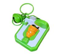 F Fityle Mini-Schlüsselanhänger mit Fruchtscheiben, multifunktionaler Cartoon-Schlüsselanhänger für Rucksäcke, ideal für Sommer, Schule und, GrÜn