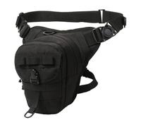 F Fityle Motorrad-Beintasche, Oberschenkeltasche, Umhängetasche, Organizer, Motorrad-Hüfttasche für Freizeitreiten, Radfahren, Angeln, Schwarz