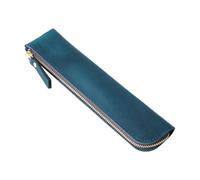 F Fityle Pu Bleistifthalter Hülse Beutel Kosmetikbeutel Tragen Sie resistent für Geburtstagsgeschenke 7.8x1.7 Zoll Bleistiftspeicher Organizer, Blau