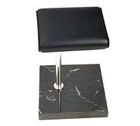 F Fityle PU Uhrenhalter, T-Bar Display Stand Schmuck, Uhren Display Ständer, Luxuriöser Uhrenständer, Schwarzer Marmor Sockel Schmuckständer, Marmor Uhrenhalter Stand Stabil für Zuhause Geschäft