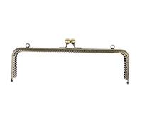 F Fityle Retro Geldbörse Rahmen Taschenrahmen Taschenbügel Taschengriff Verscluss für Taschenherstellung 25,5 cm X 11cm, Bronze