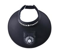 F Fityle Sonnenblende Hut mit Lüfter, Unisex Sonnenblende Hüte mit Ventilator USB Wiederaufladbar, Fan Visor Hat Kühlmützen, Sonnenschutz Kappe Kühler Lüfter für Strand, Wandern, Urlaub, Schwarz