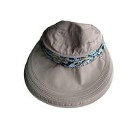 F Fityle Sonnenhut Damen UV Schutz, Strandhut Faltbar, Sommerhut UPF 50+, Strohhut mit Breite Krempe, Angeln Hut Sonnenhüte aus Baumwolle mit Breiter Krempe für Reisen Wandern Angeln, Khaki