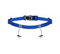 F Fityle Startnummerngürtel für -Wettkämpfe für Damen und Herren mit Nummernhalter, zu montieren, tragbar, professionell verstellbar, Blau