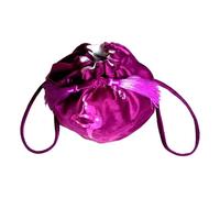F Fityle Turnball-Rucksack, Tanzbeutel für Damen, weicher Samtbeutel mit Kordelzug, ideal für Schule, Sport, Schwimmen und als Geburtstagsgeschenk, Claret L