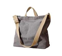 F Fityle Umhängetasche Damen Mittelgroß, Handtasche Canvas, Canvas Tote Bag Schultertasche Shopper mit Reißverschluss für Alltag, Schule, Einkaufen, Arbeit, Reisen, Sport, Pendeln, Outdoor