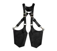 F Fityle Versteckte Unterarm Schultertasche Herren, Leder Versteckte Umhängetasche Brieftasche Anti-Theft, PU-Leder Versteckte Unterarm Schultertasche, Gothic Punk Schulter Brieftasche für Reisen