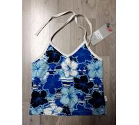 F2 Neckholder Ava blue Damen top weich Sommer Sonne Oberteil M