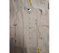 F2 Trail ecru brown Flanell Herren Hemd warm Flanellhemd L