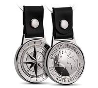 FABACH Freundschaft Schlüsselanhänger Northstar - Beste Freunde Schlüsselanhänger aus Leder und Metall - Beste Freundin Geschenk Bester Freund Geburtstag - Best Friends Glücksbringer Anhänger