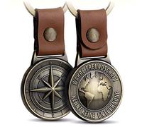 FABACH Freundschaft Schlüsselanhänger Northstar - Beste Freunde Schlüsselanhänger aus Leder und Metall - Beste Freundin Geschenk Bester Freund Geburtstag - Best Friends Glücksbringer Anhänger