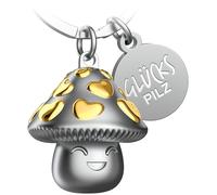 FABACH Glückspilz Schlüsselanhänger - Champ für Viel Glück und Erfolg - Geschenk mit Herz