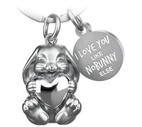 FABACH Hase Schlüsselanhänger Bunny mit Herz - Glücksbringer Hase Geschenke Freundin - Partner Geschenke Liebe Schlüsselanhänger Paare Jahrestag - I love you like nobunny else
