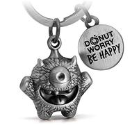 FABACH Kummermampfer Schlüsselanhänger Cyklops - Viel Glück Glücksbringer Schlüsselanhänger Kummerfresser - Viel Erfolg Glücksbringer Prüfung - Geschenk Glücksbringer Du schaffst das