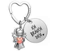 FABACH Liebe Schlüsselanhänger Schutzengel Glücksbringer mit Herz und Gravur - Ich liebe dich Schlüsselanhänger Partner - Freundin Geschenk Liebe - Engel Schlüsselanhänger Liebesgeschenke