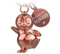 FABACH Pinguin Schlüsselanhänger Breezy - Pinguin Glücksbringer Geschenke Freundin oder Freund - Partner Geschenk Liebe Schlüsselanhänger zu Geburtstag, Jahrestag - Gravur You're my penguin