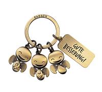 FABACH Schutzengel Schlüsselanhänger Happy-Trio mit Gravur Gute Besserung - Get well soon Schlüsselanhänger Viel Glück für Operation - Krankheit Geschenk OP Glücksbringer Krankenhaus