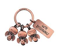 FABACH Schutzengel Schlüsselanhänger Happy-Trio mit Gravur Gute Besserung - Get well soon Schlüsselanhänger Viel Glück für Operation - Krankheit Geschenk OP Glücksbringer Krankenhaus