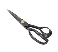 Fabater Retro-Schneiderschere aus Schwarzem Stahl Zum Stoffschneiden, 9-12 Zoll Verstellbare Nähschere mit Komfortgriff, Rostfreie Professionelle Lederschere für Kleidungshandwerk (HC-9-Größe)