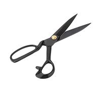 Fabater Retro-Schneiderschere aus Schwarzem Stahl Zum Stoffschneiden, 9-12 Zoll Verstellbare Nähschere mit Komfortgriff, Rostfreie Professionelle Lederschere für Kleidungshandwerk (HC-11-Größe)