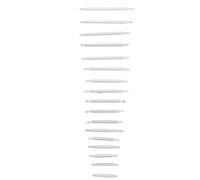 Fabater Uhrenstifte, 1,3 Mm Stahlfederstege, 10-26 Mm, Verschiedene Größen, Ersatz-Set für Uhrenarmbandstifte mit Schultern für Einfache Installation, Uhrenreparaturwerkzeuge für Uhrmacher und