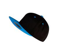 Fabfive - Flexfit Snapback Cap - (One Size, Schwarz Türkis Blau)