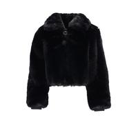 HUGO Softe Jacke aus Kunstfell mit Reißverschluss - Style Fabi-1, 50566073 Schwarz M