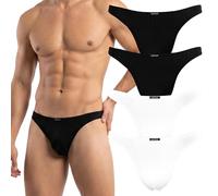 Fabio Farini 4er-Pack maskuline Herren String-Tangas