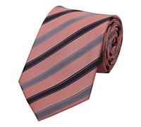 Fabio Farini - Herren gestreifte Krawatte in 8cm Breite, Schlips klassisch Robuste Pflegeleichte Mikrofaser für alle Anlässe wie Hochzeit, Beerdigung, Konfirmation oder Business