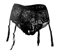 Fabio Farini verführerische Damen Strumpf-Halter Strapsgürtel Lingerie Lingerie in verschiedenen Designs und Farben Design 6 L