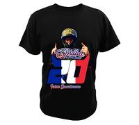 Fabio Quartararo Racing Graphic T Shirt Motorcycle Rider Casual Sport Tee Shirt Graphic Men's Short Sleeve Cotton Casual T-Shirt Size 3XL